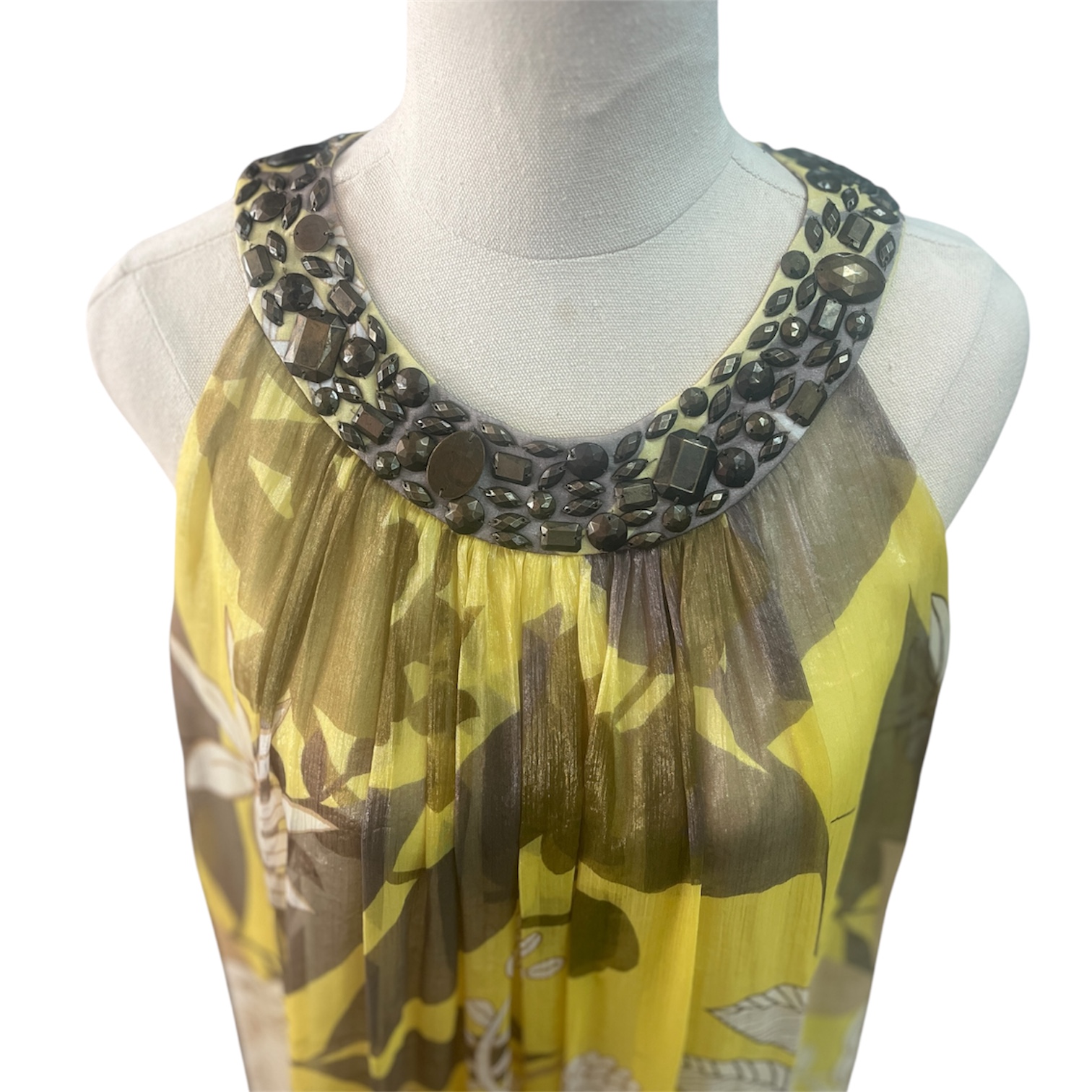 LOVERS sleeveless sequined neckline DRESS - Image 4
