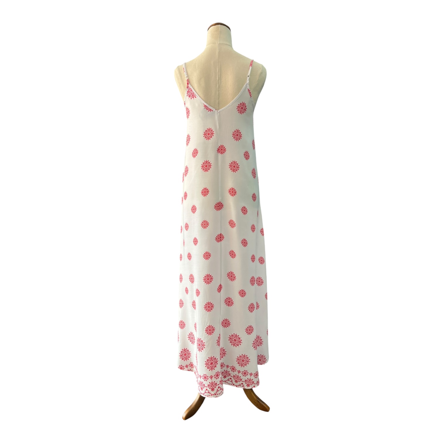 BOBBY & OLIVE Shoestring Maxi Dress-BLACK floral print - Image 17