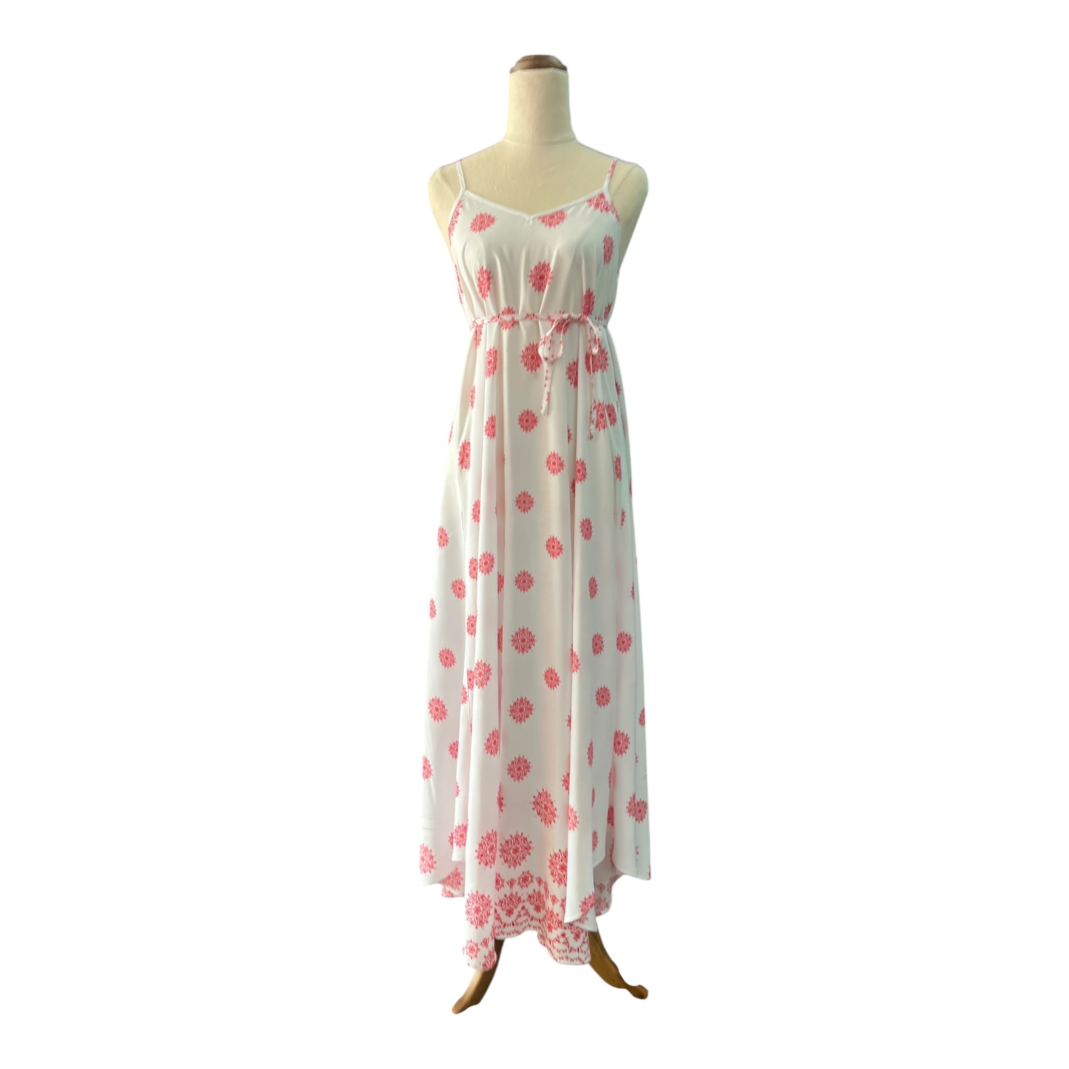 BOBBY & OLIVE Shoestring Maxi Dress-BLACK floral print - Image 16